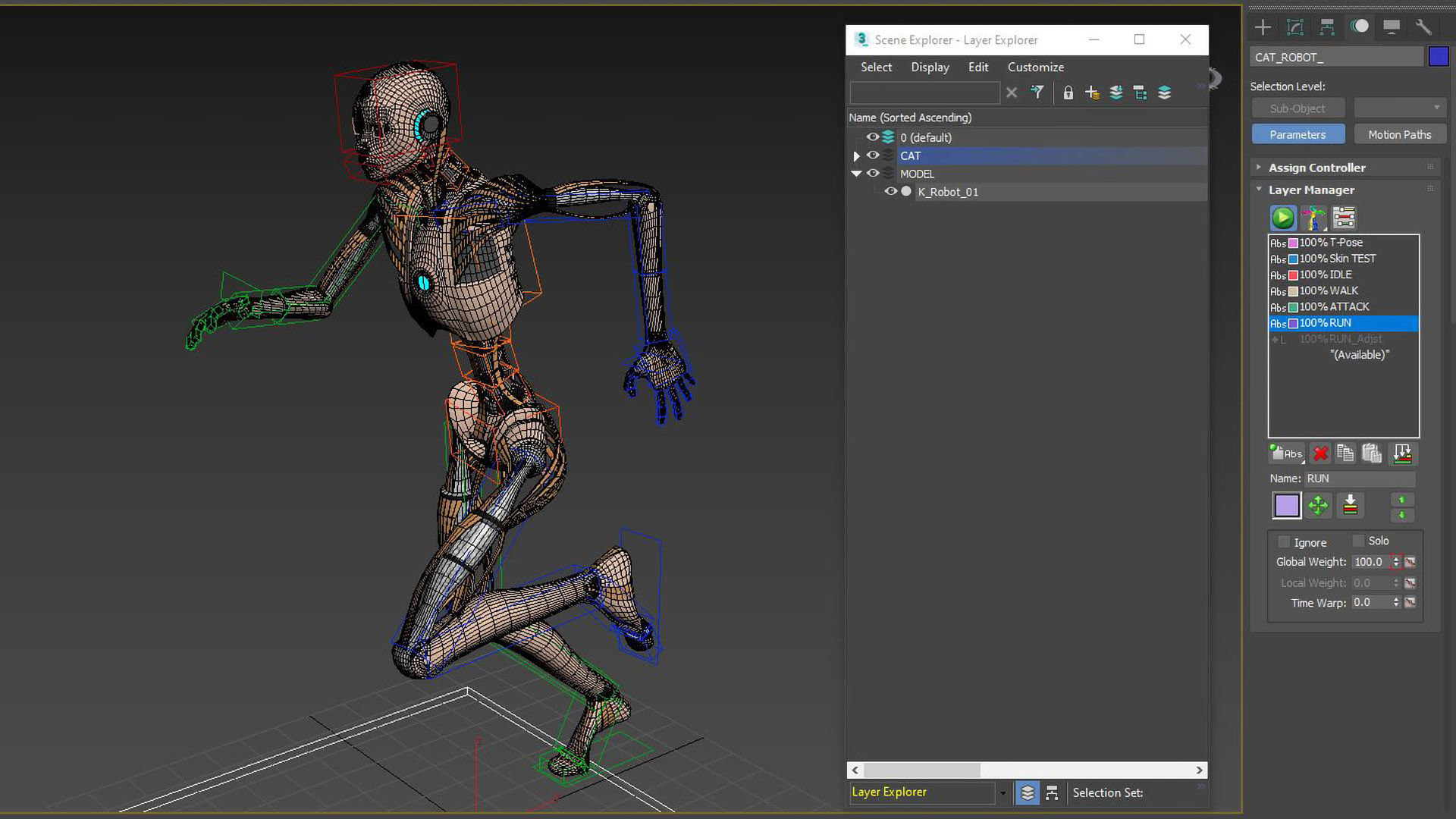 Animated Robot 3D model_7