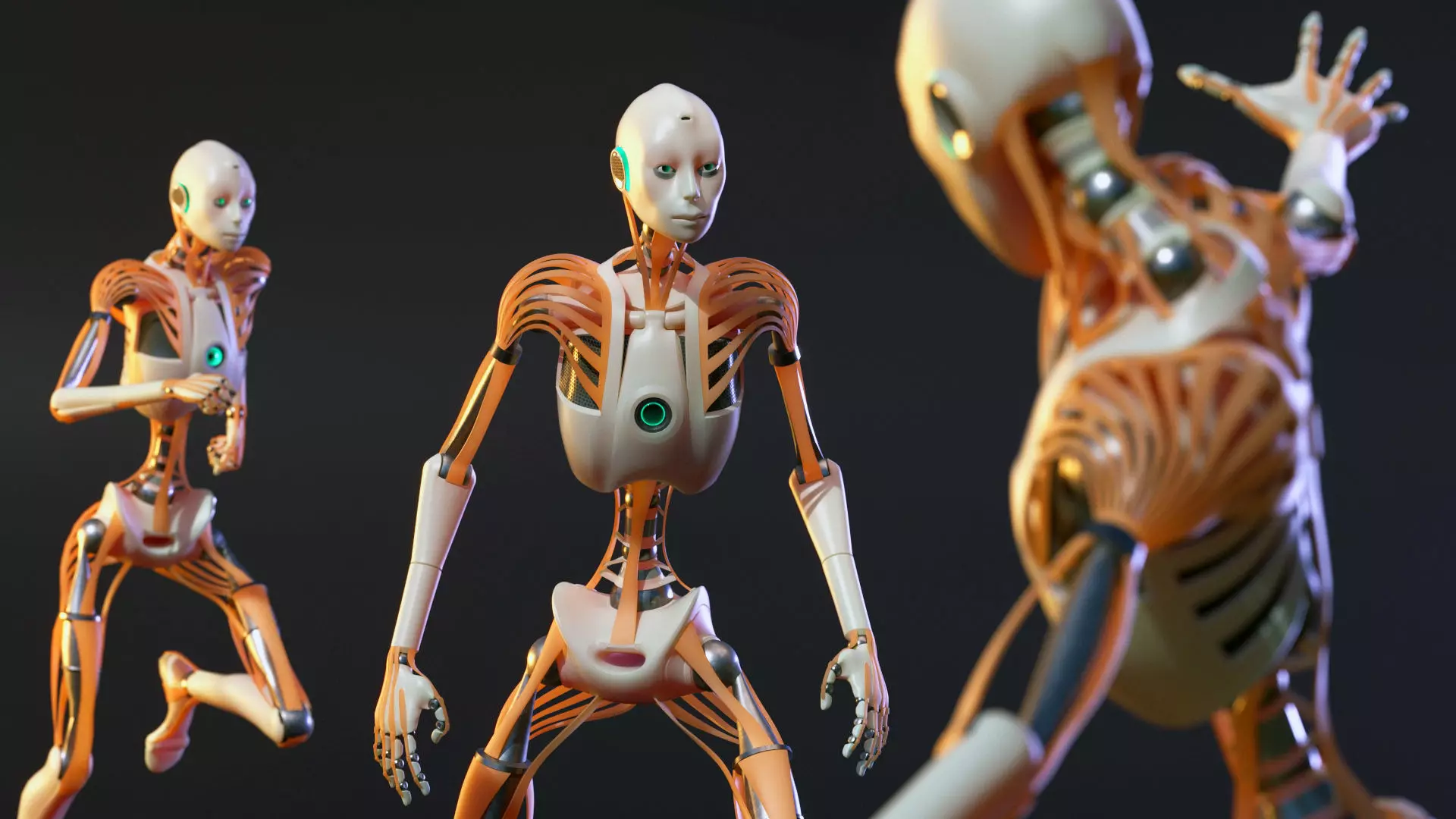 Animated Robot 3D model_0