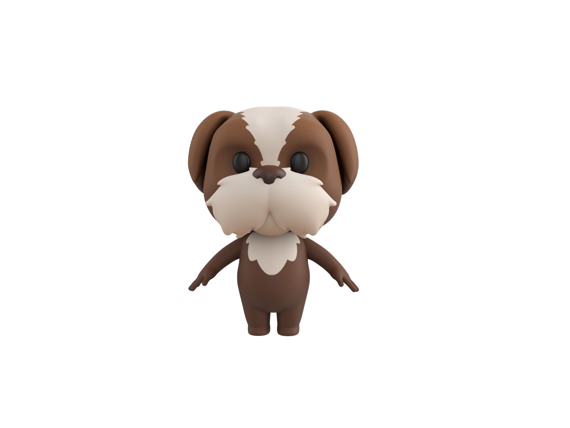 Character199 Shih Tzu Dog 3D model_1