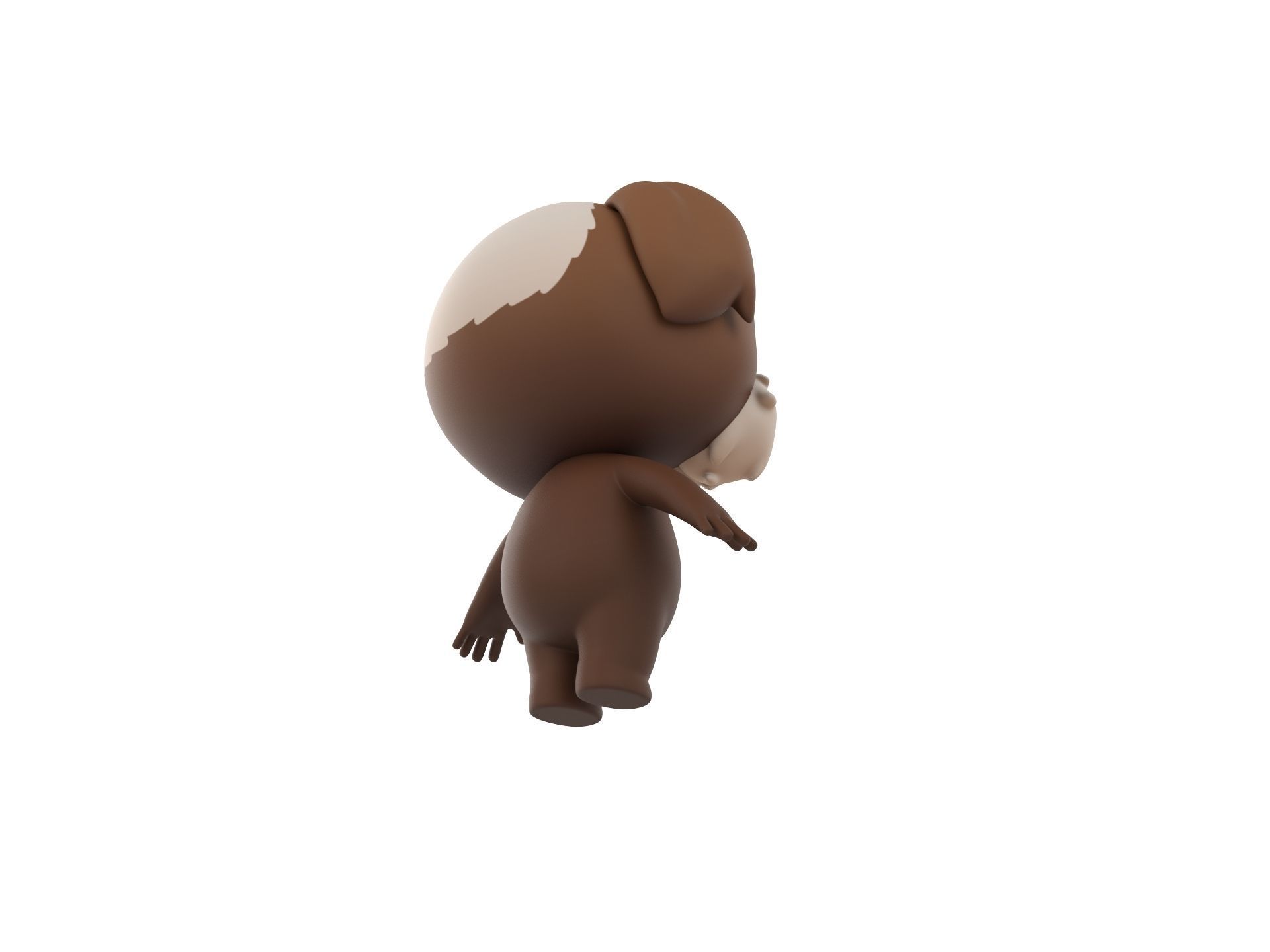 Character199 Shih Tzu Dog 3D model_4