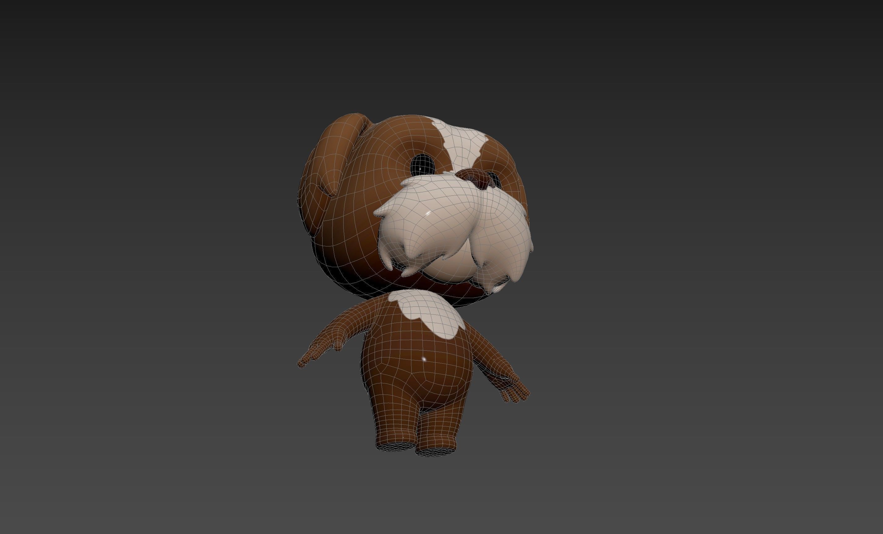 Character199 Shih Tzu Dog 3D model_14