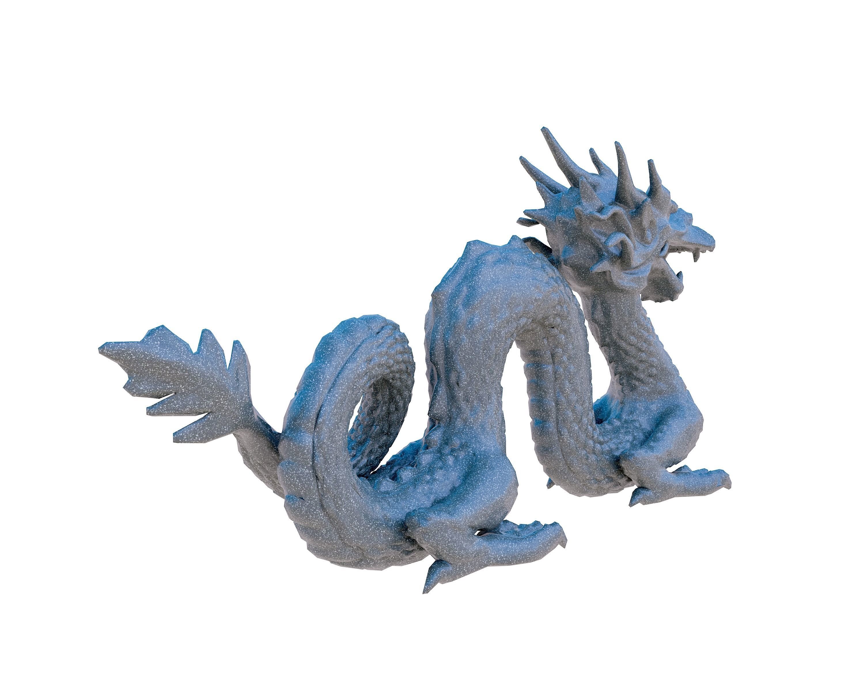 Sculpture-006 dragon statue 3D model_2