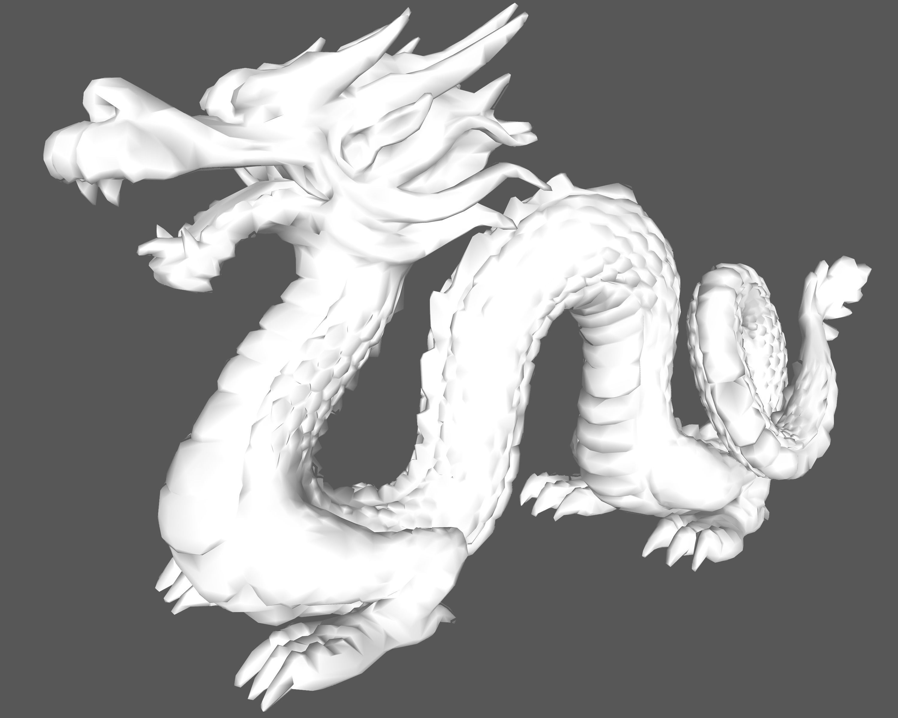 Sculpture-006 dragon statue 3D model_6