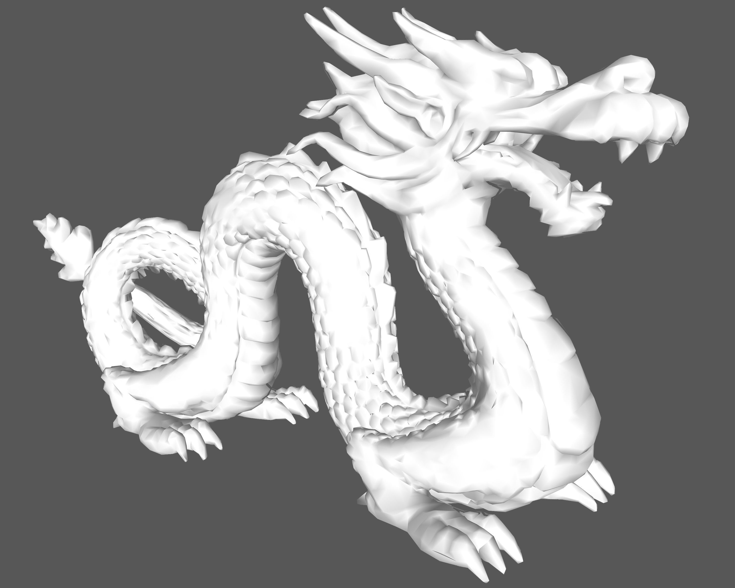 Sculpture-006 dragon statue 3D model_7