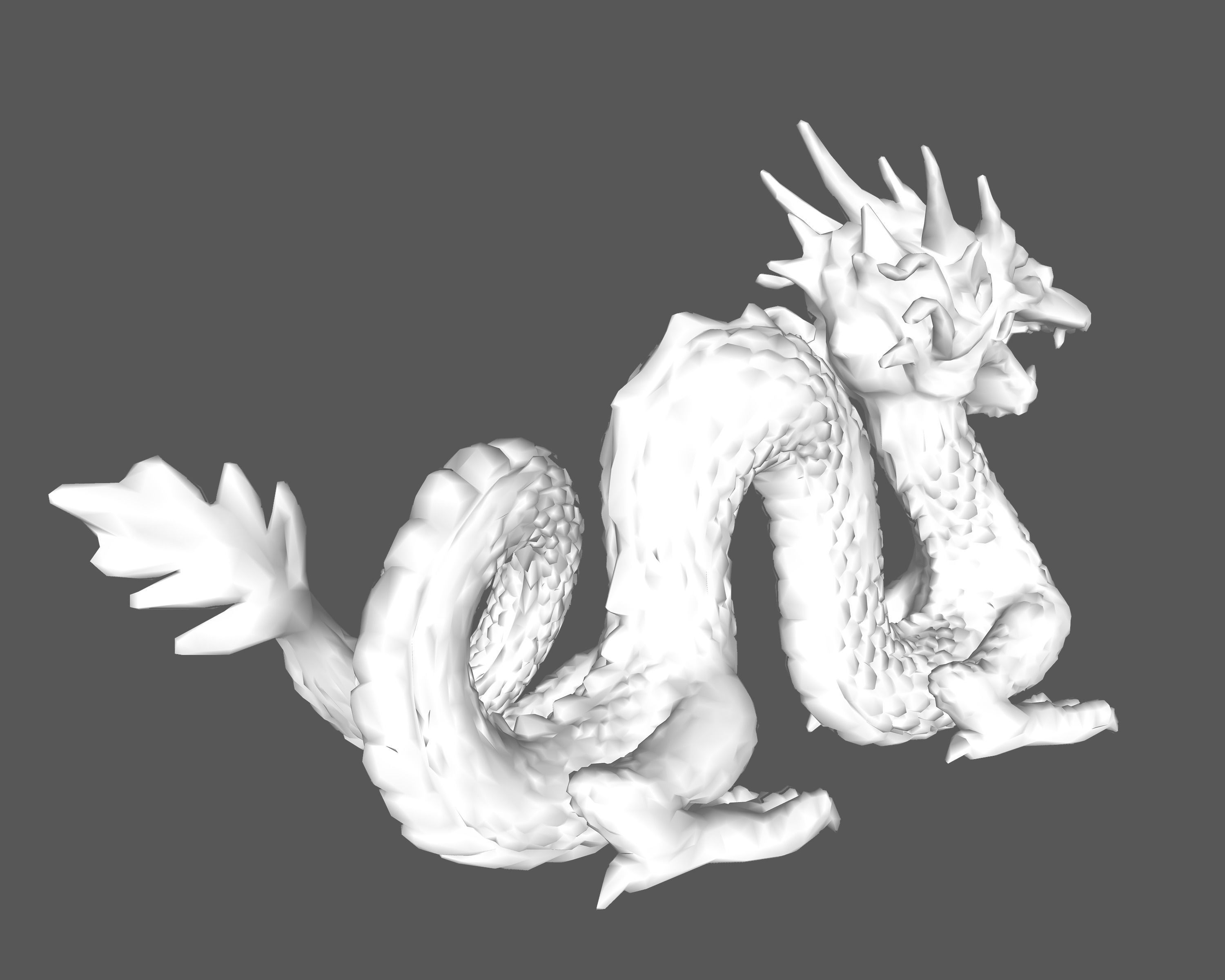 Sculpture-006 dragon statue 3D model_5