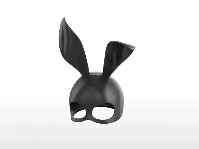 Mask001 Latex Bunny Mask Low-poly 3D model