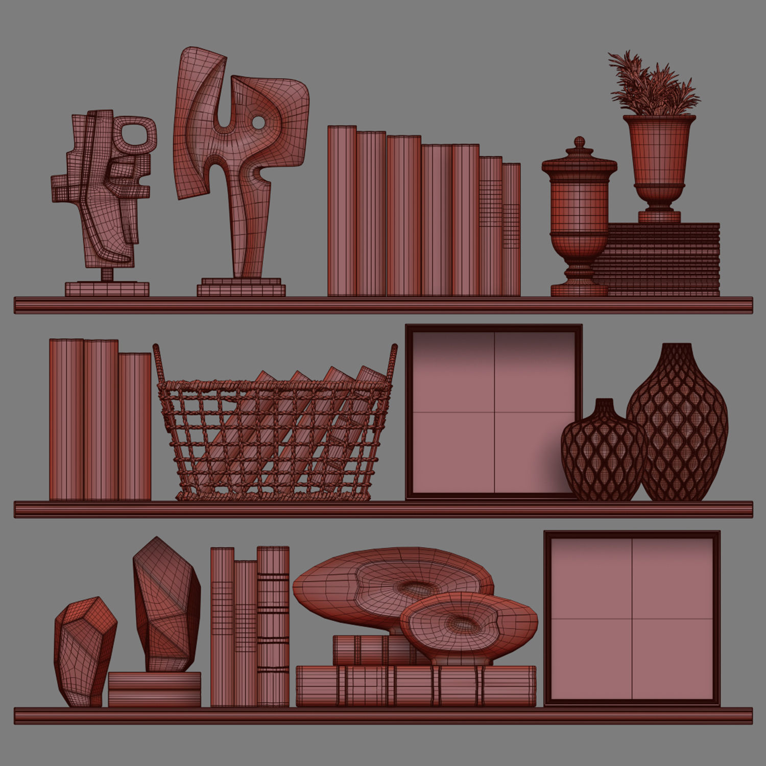 Decor Set 166 3D model_4
