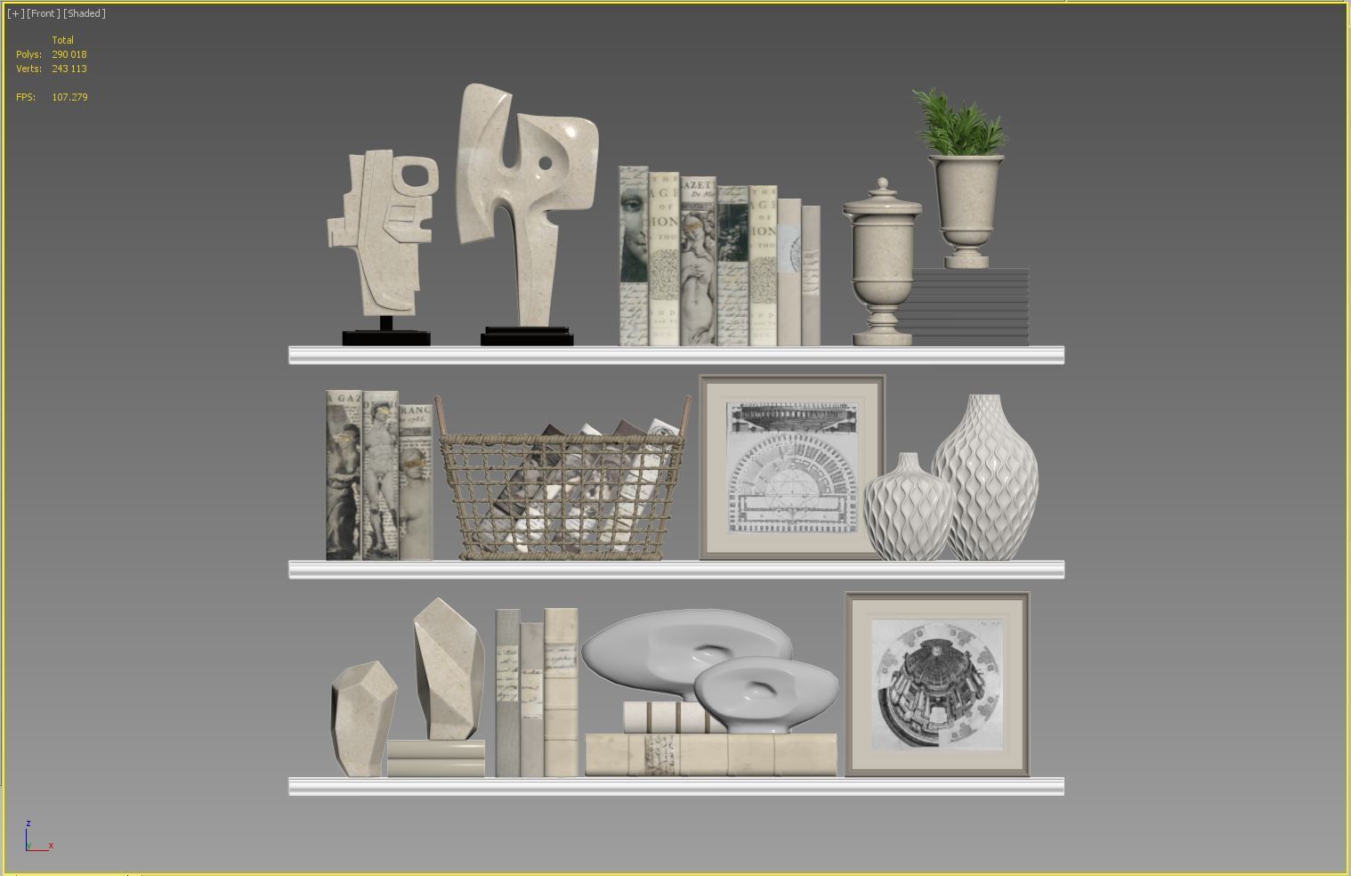 Decor Set 166 3D model_5
