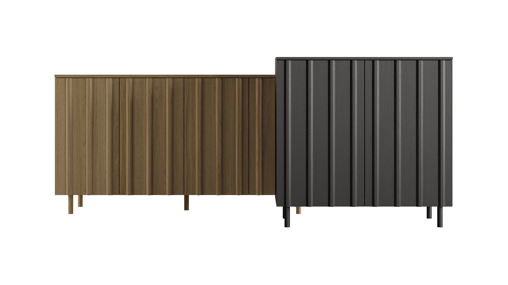 RIB Sideboard and Cabinet by Normann Copenhagen 3D model_3