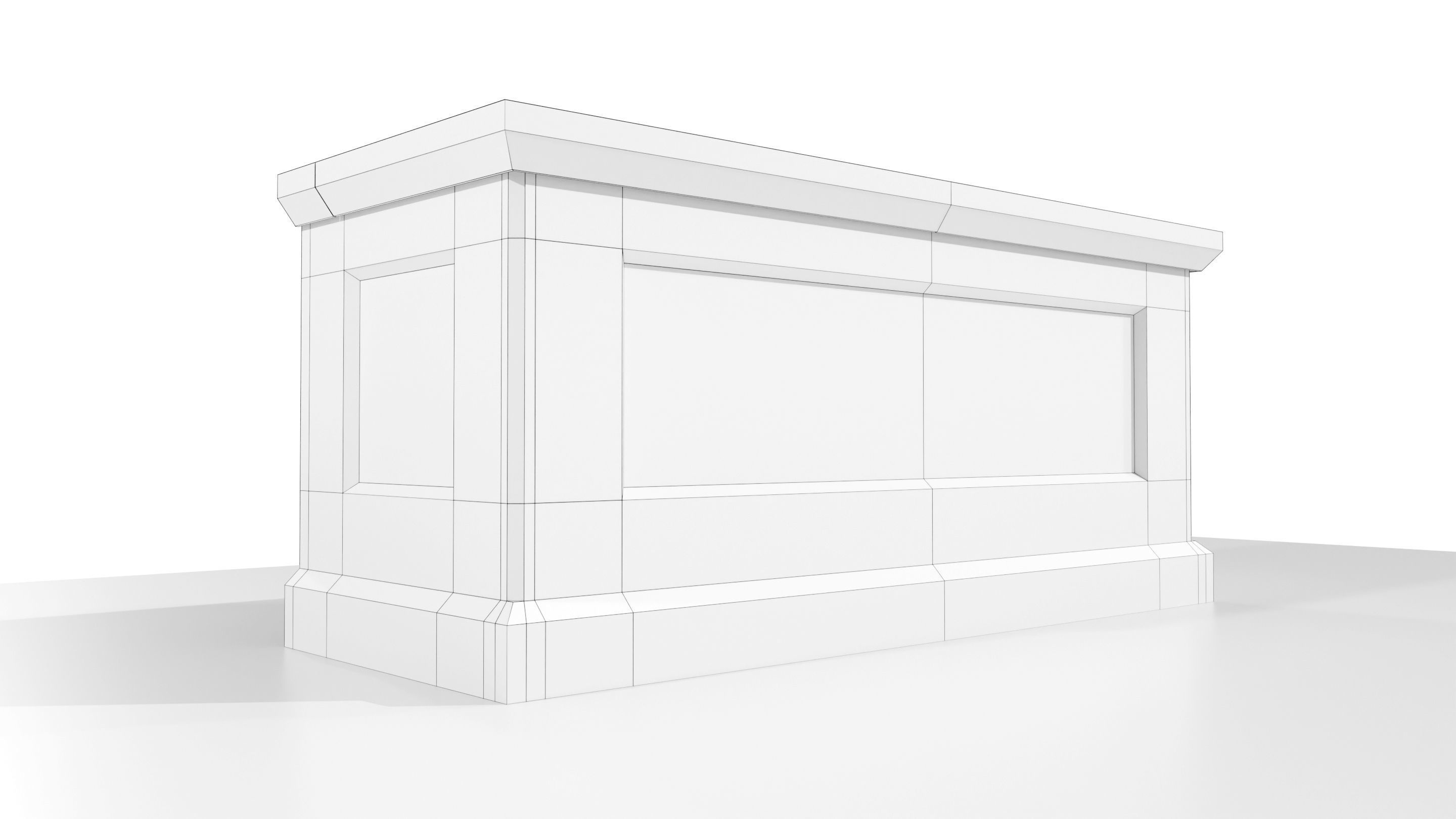 Wooden Chest 3D model_25