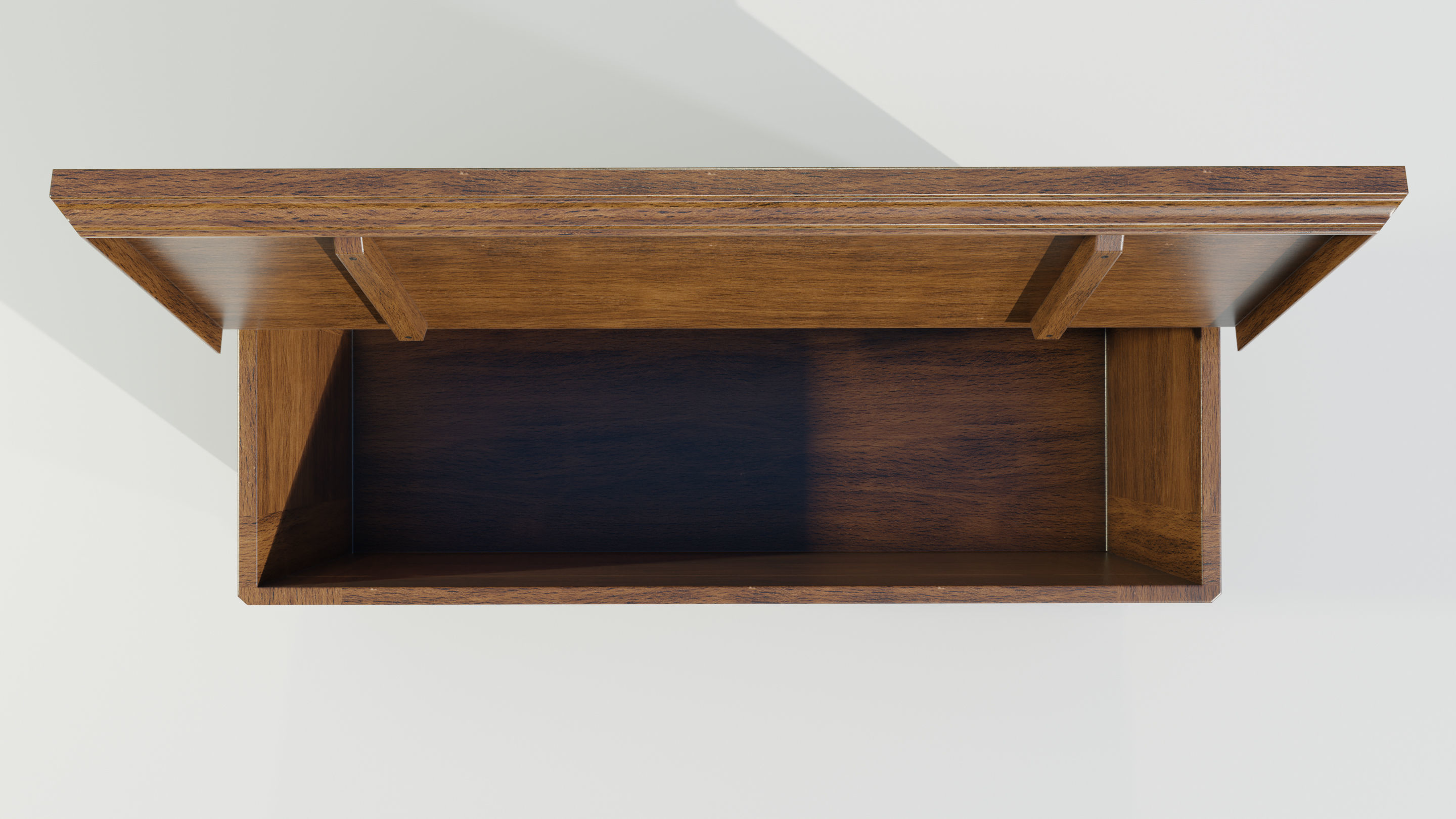 Wooden Chest 3D model_10