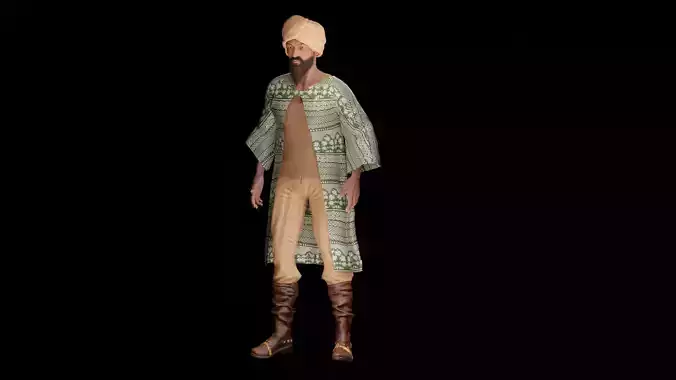 Arab Character 3D model