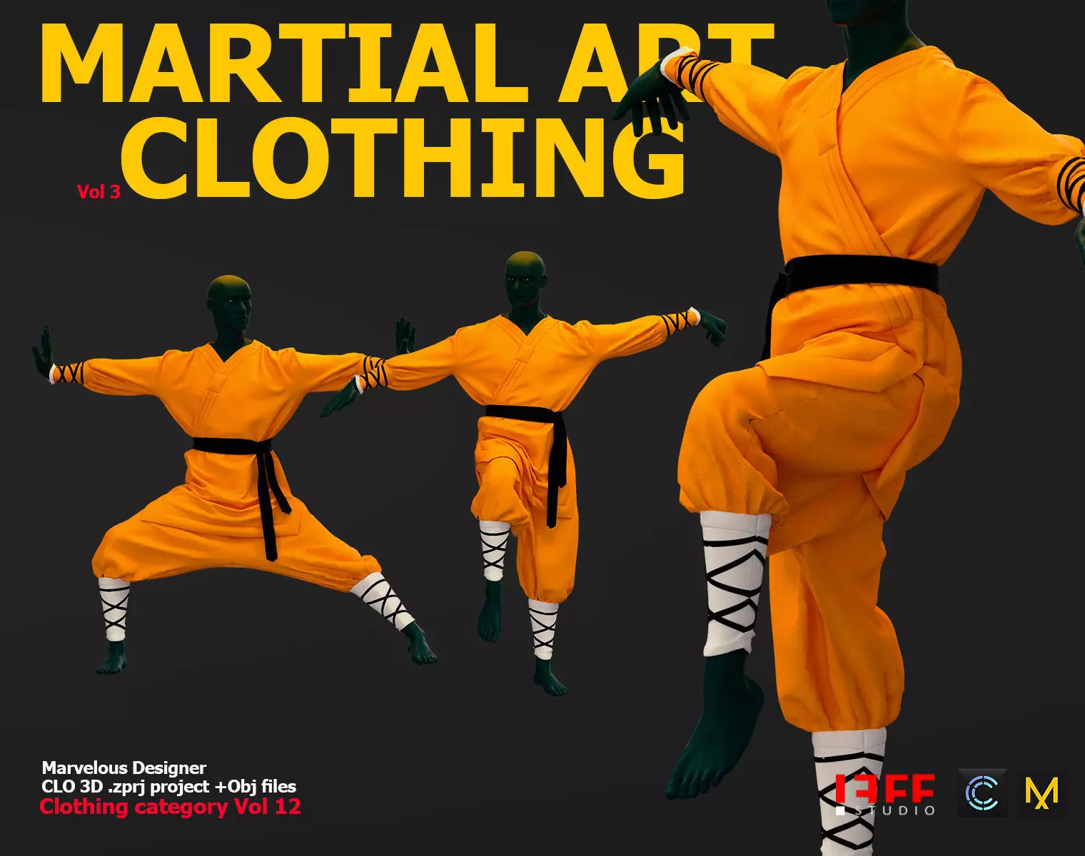 MARTIAL ARTS CLOTHING 3 VOL 12 3D model