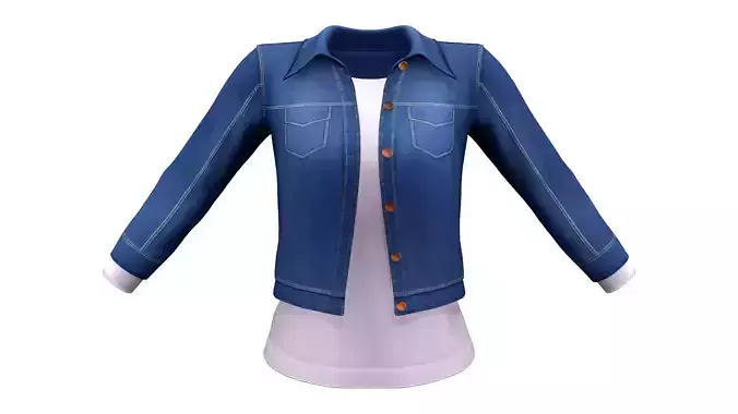 Combo Of Denim Jacket And T-Shirt