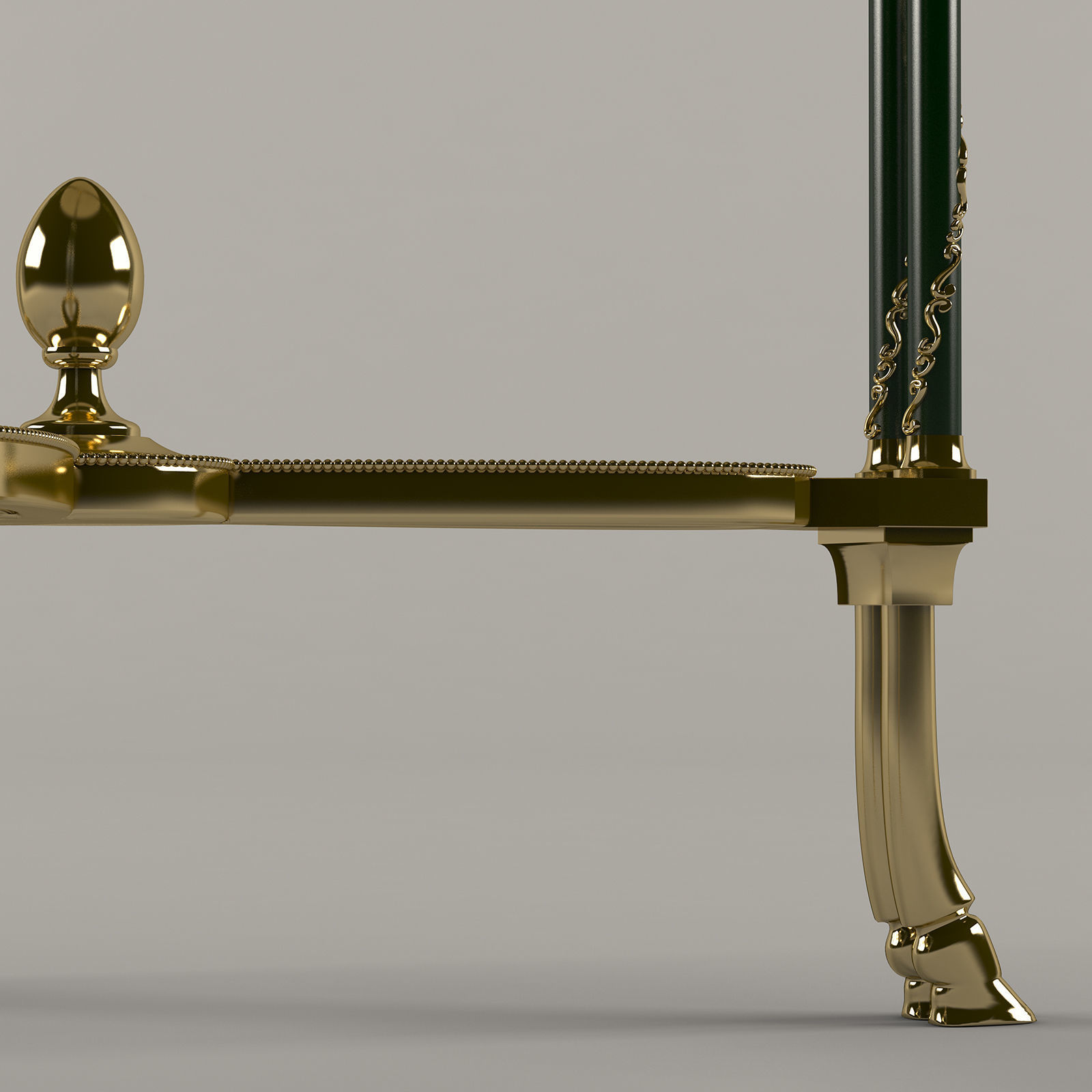 Classic coffee table 3D model_4