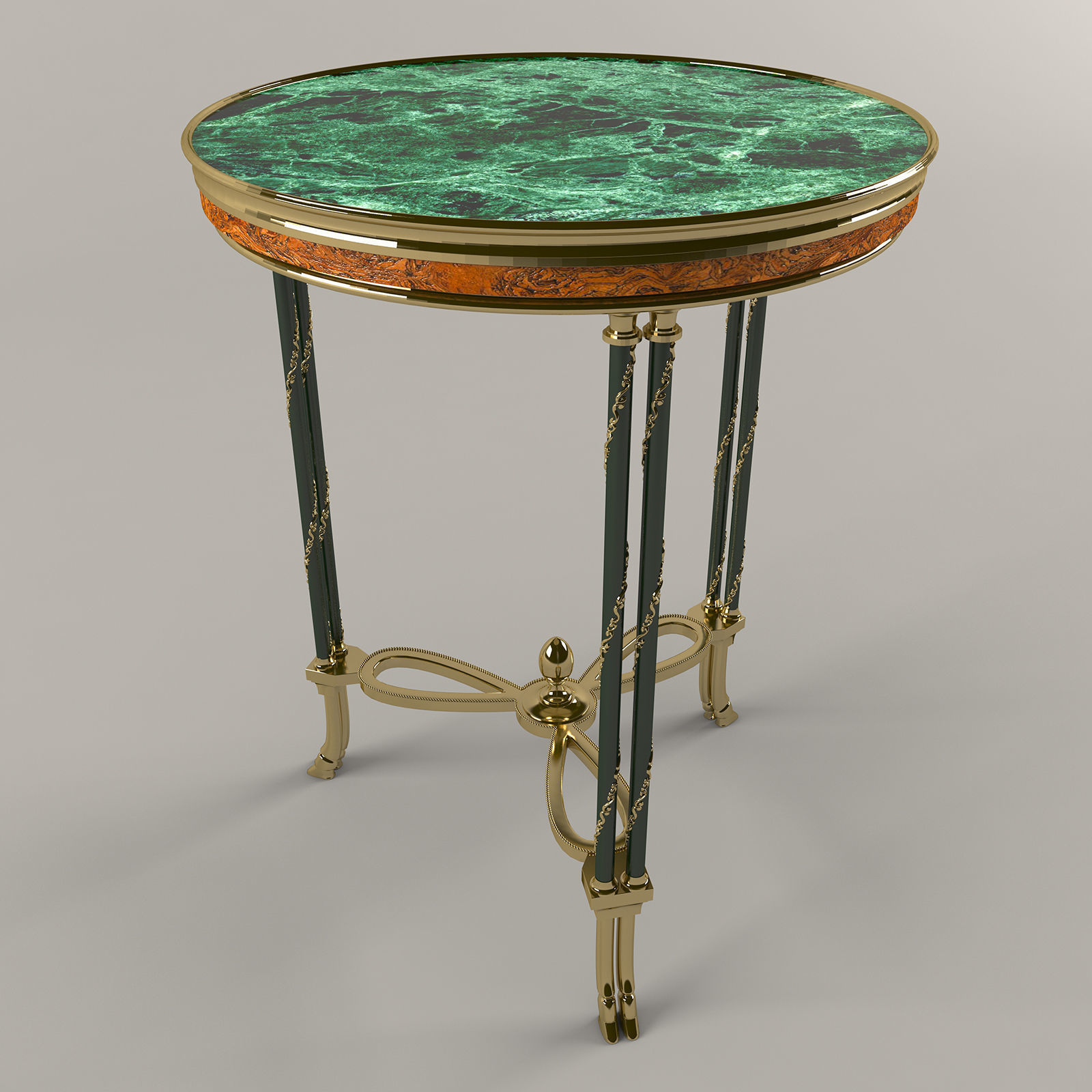 Classic coffee table 3D model_3