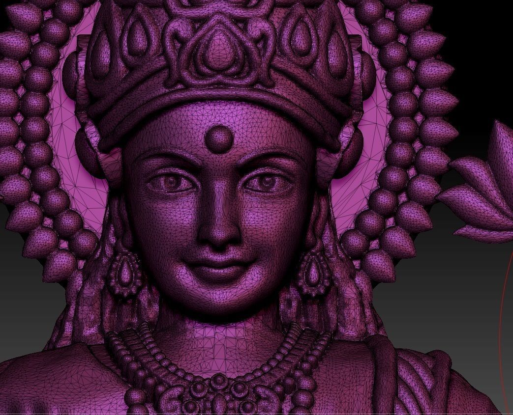 LAKSHMI PENDENT 3D print model_4