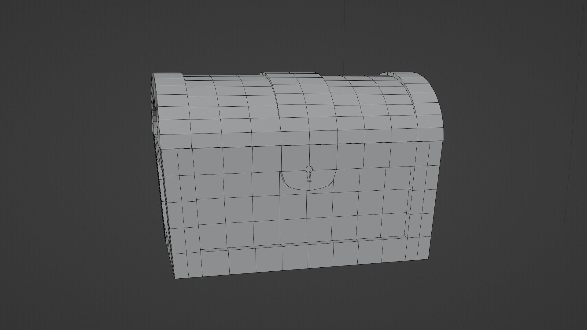 Chest model PBR low-poly game ready wooden Low-poly 3D model_2