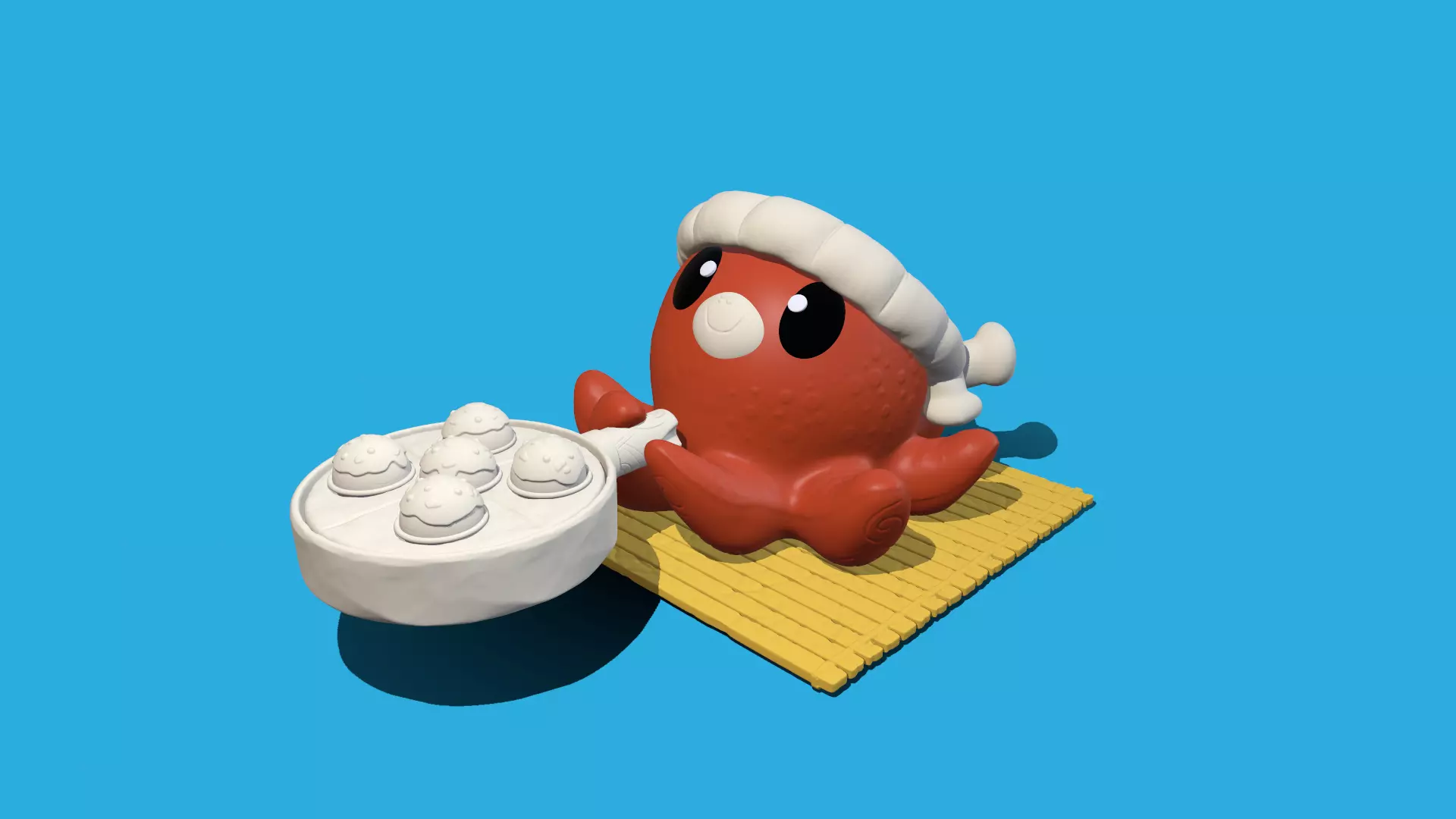 CHEF OCTOPUS PULPO CHEFF 3D print model