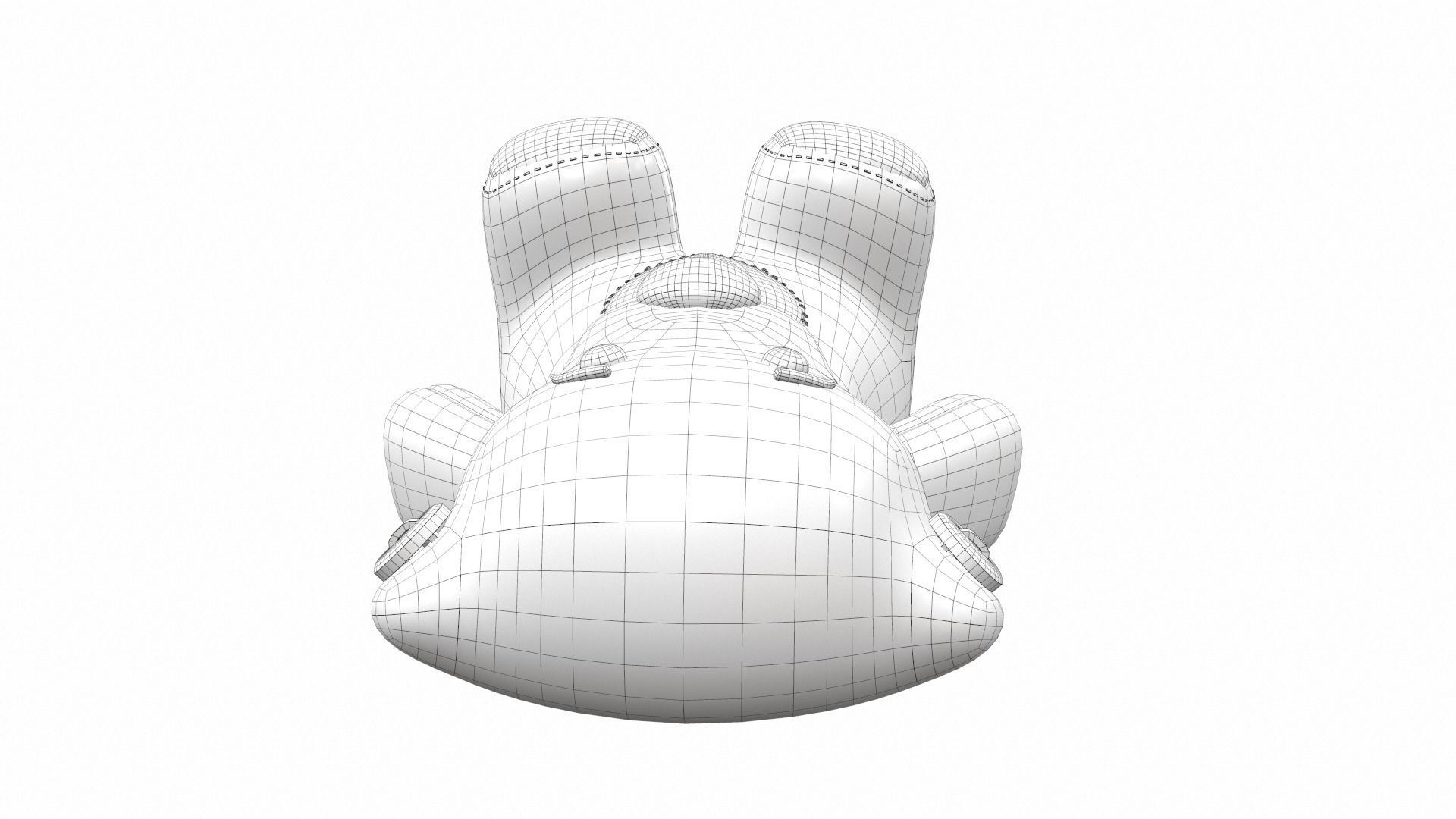 Plush toy bear 1 3D model_10