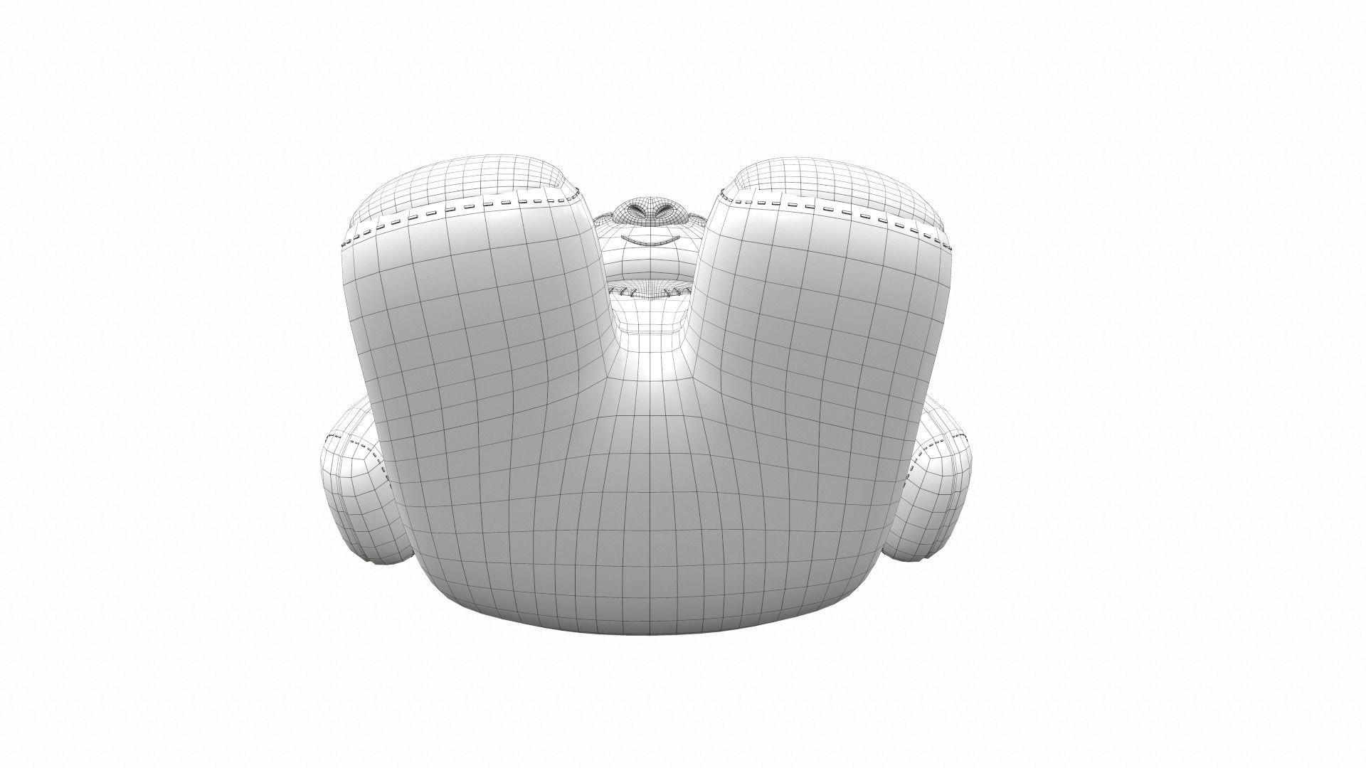 Plush toy bear 1 3D model_9