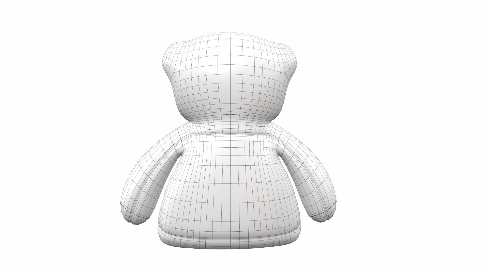 Plush toy bear 1 3D model_8