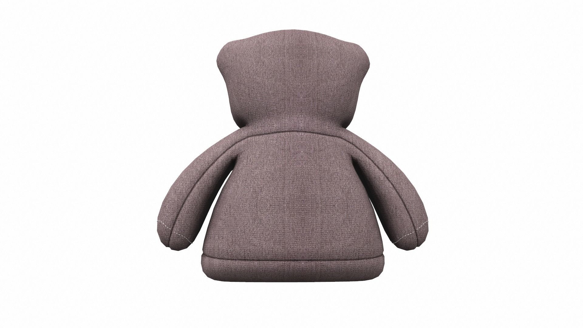 Plush toy bear 1 3D model_3