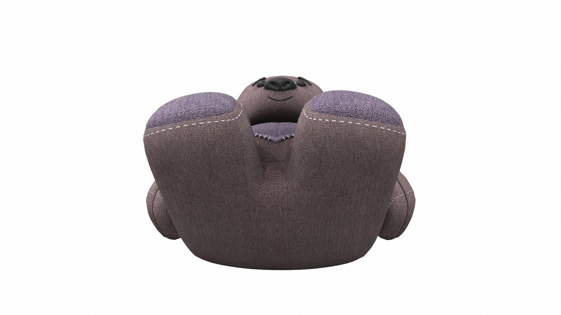 Plush toy bear 1 3D model_4