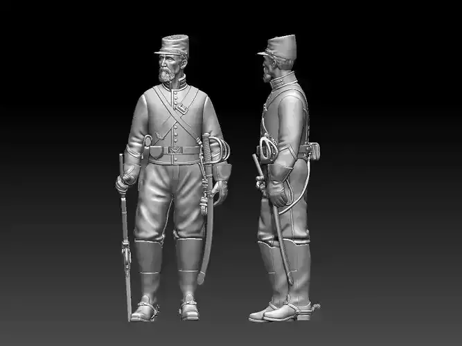 Soldier Union  cavalry 3D print model
