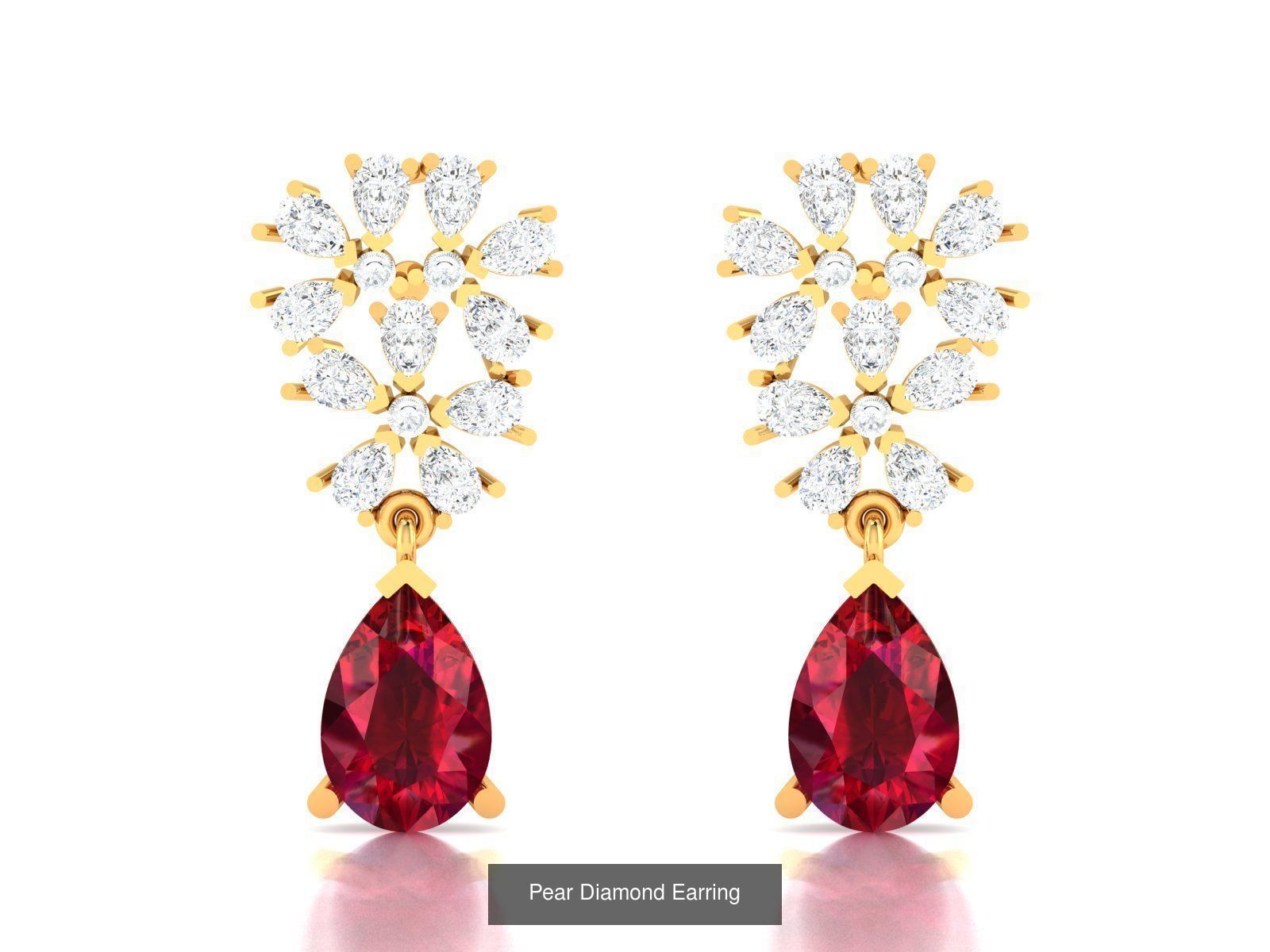 17 Women Pear Diamond Earrings Collection _6
