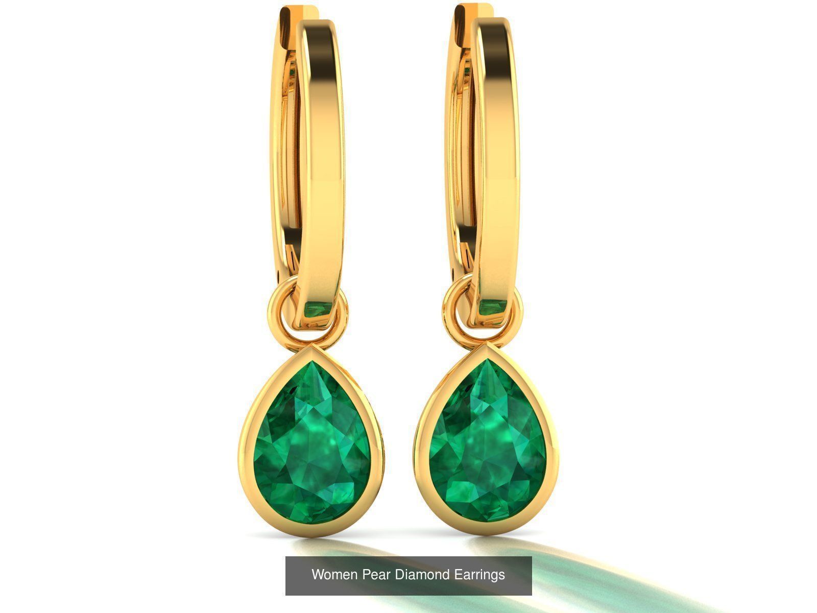17 Women Pear Diamond Earrings Collection _13