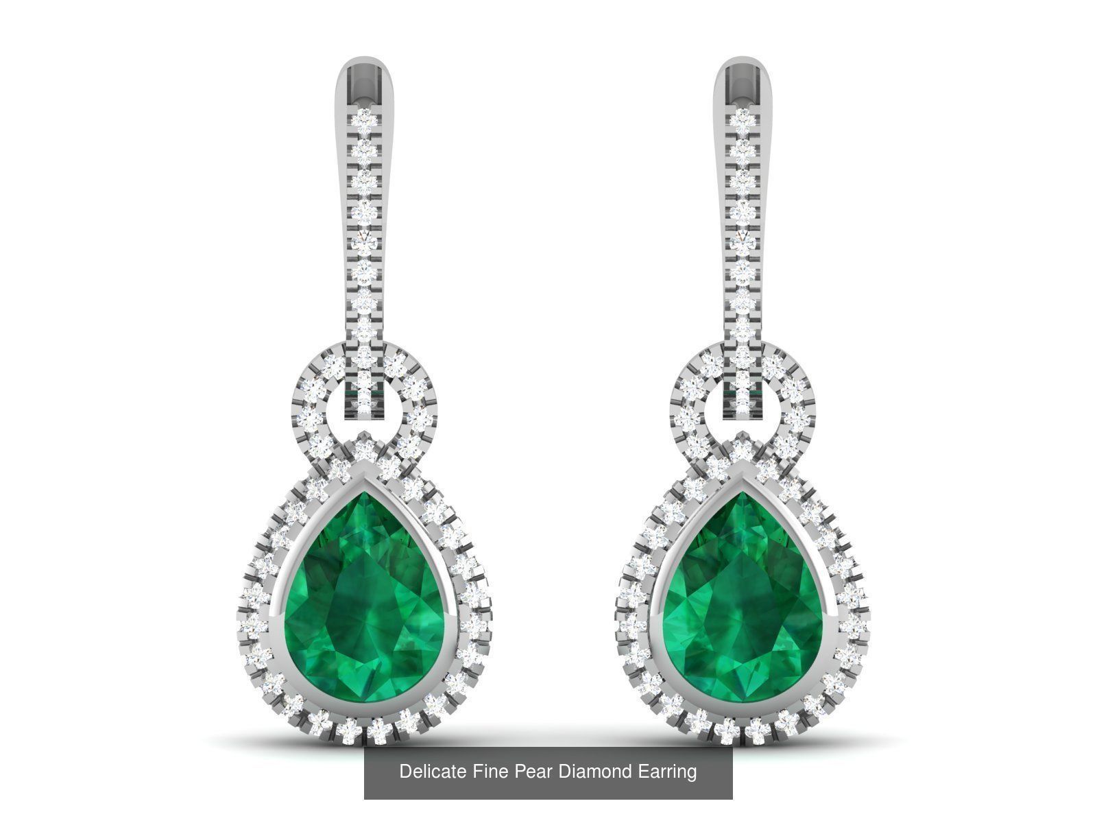 17 Women Pear Diamond Earrings Collection _19