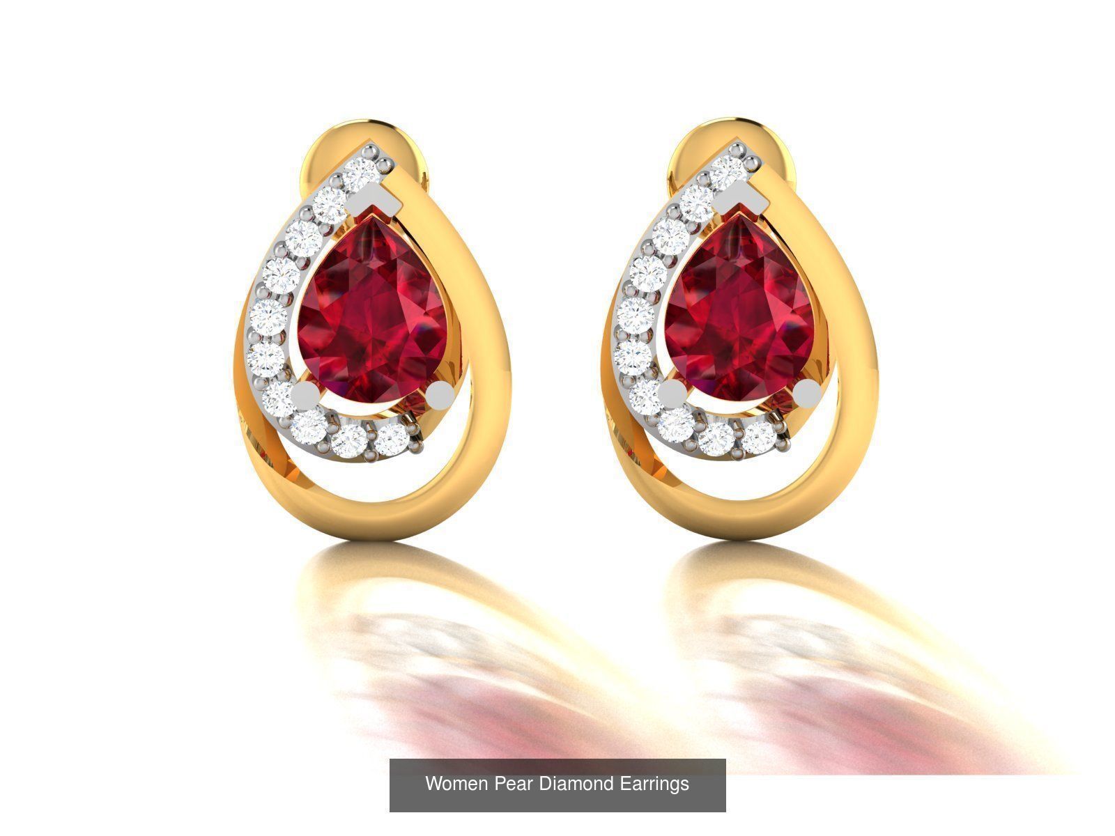 17 Women Pear Diamond Earrings Collection _10