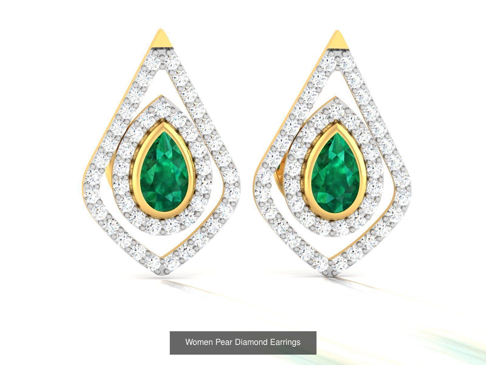 17 Women Pear Diamond Earrings Collection _12