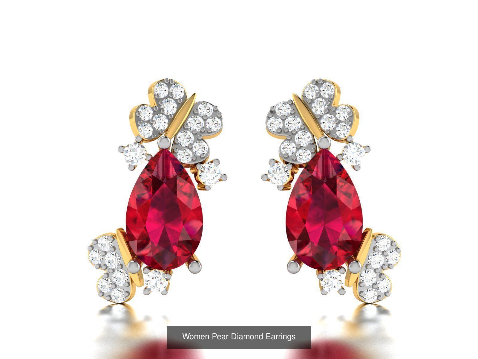 17 Women Pear Diamond Earrings Collection _14