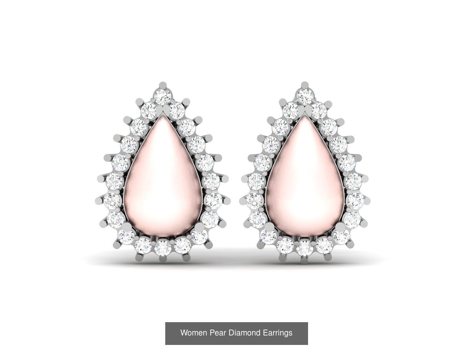 17 Women Pear Diamond Earrings Collection _15