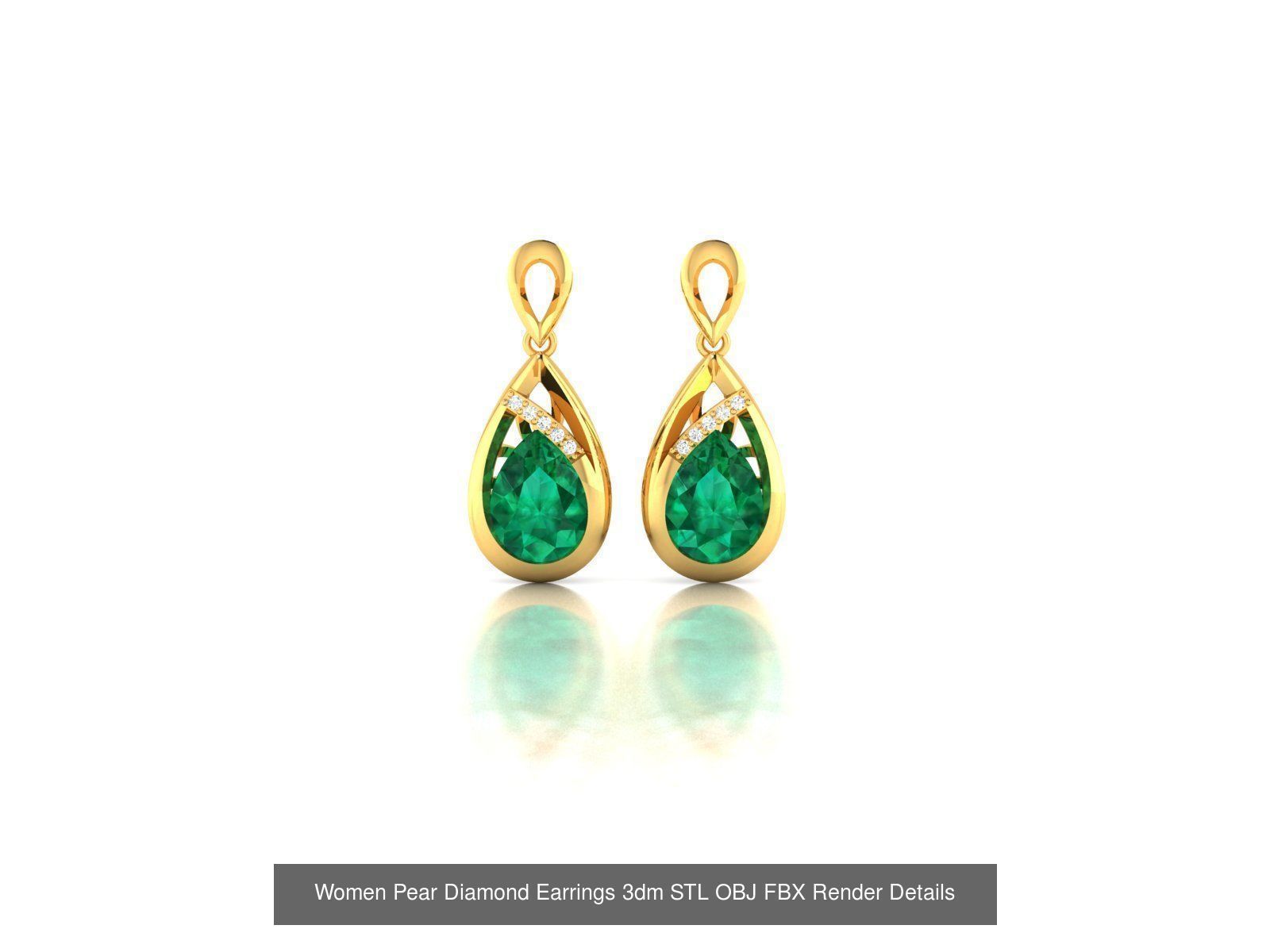 17 Women Pear Diamond Earrings Collection _20
