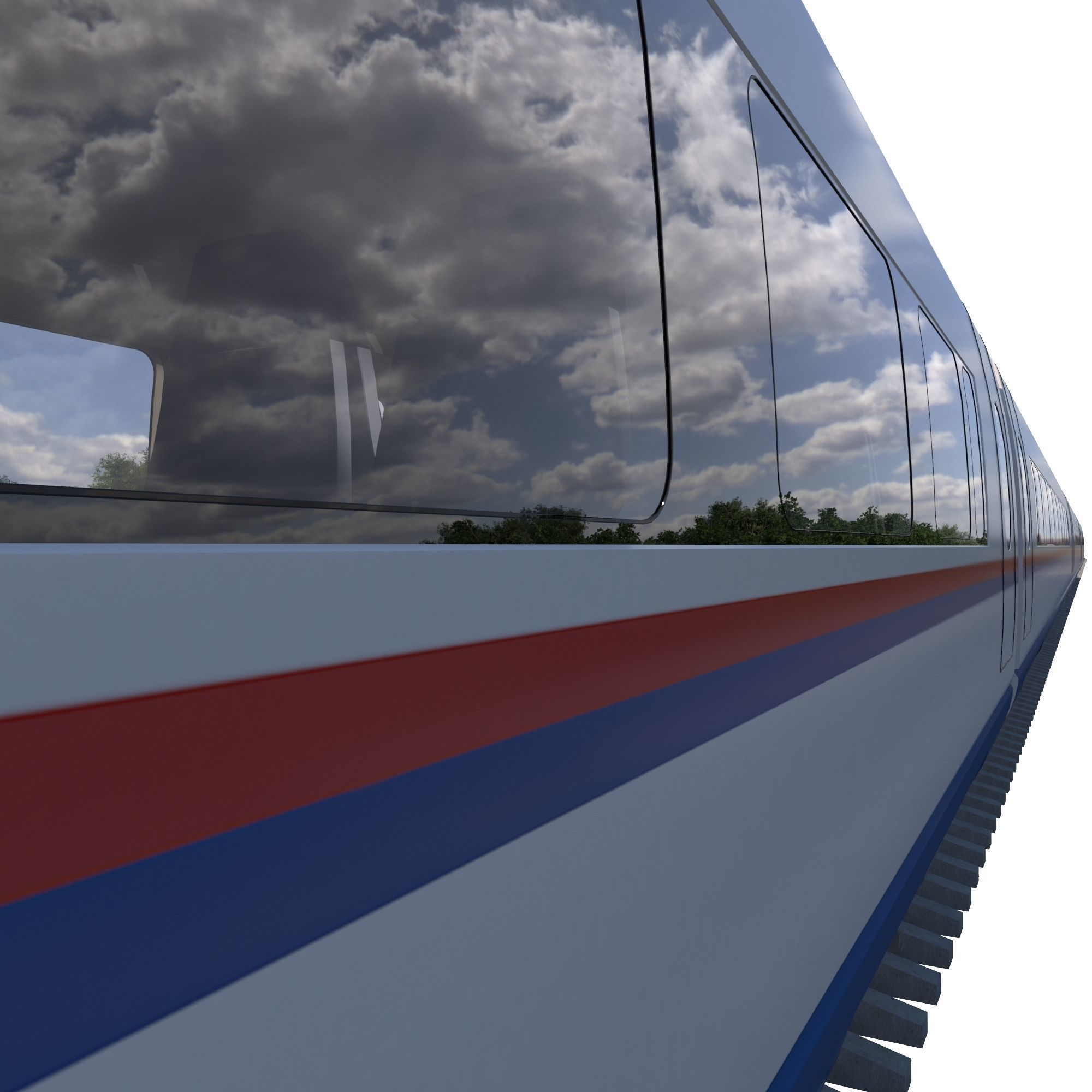 Hi-speed Electric Train Sapsan Siemens Velaro RUS  3D model_13