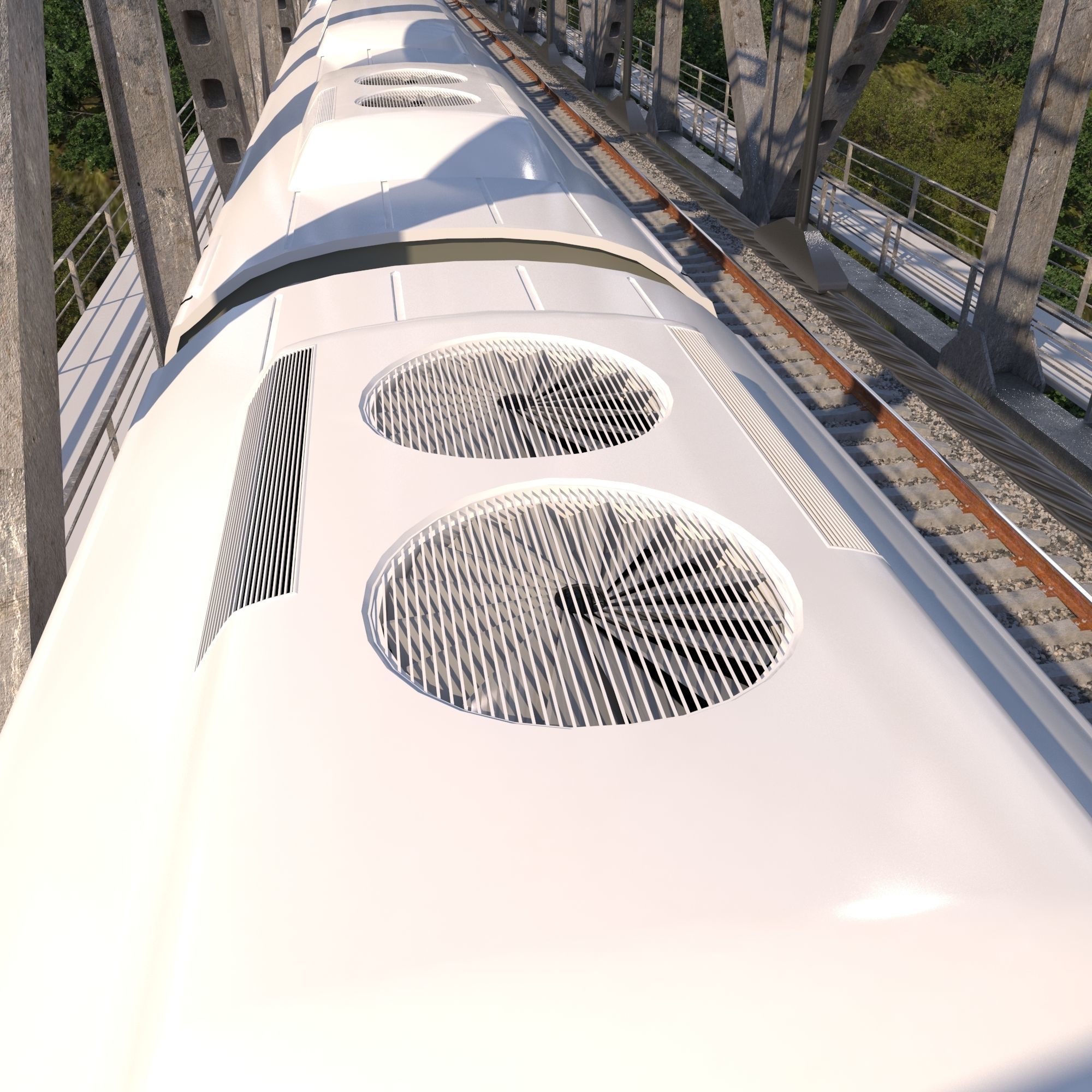 Hi-speed Electric Train Sapsan Siemens Velaro RUS  3D model_2