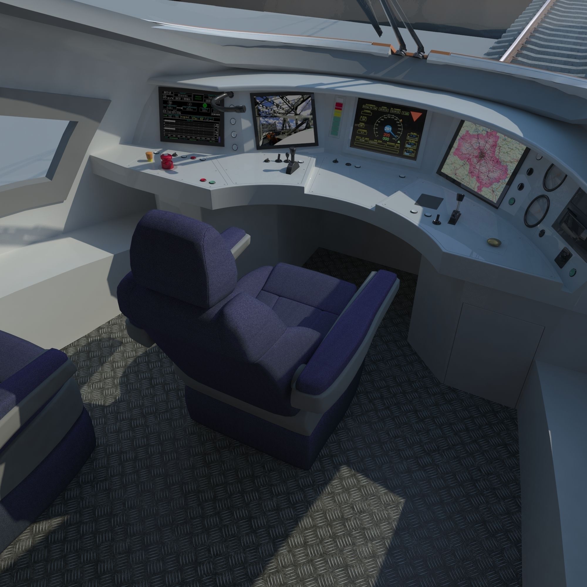 Hi-speed Electric Train Sapsan Siemens Velaro RUS  3D model_7