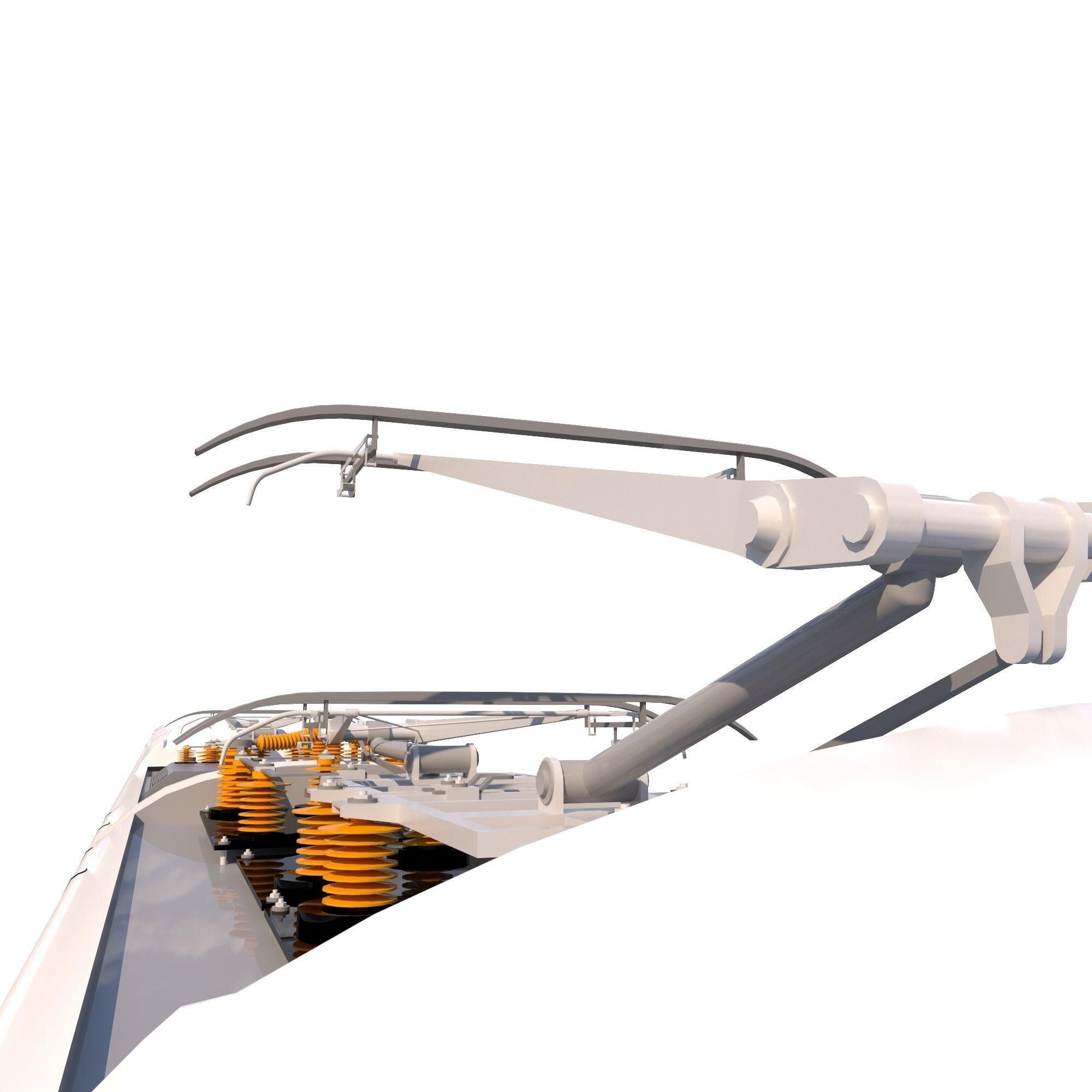 Hi-speed Electric Train Sapsan Siemens Velaro RUS  3D model_12