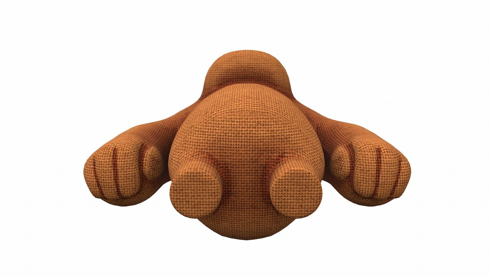 Plush toy bear 5 3D model_4