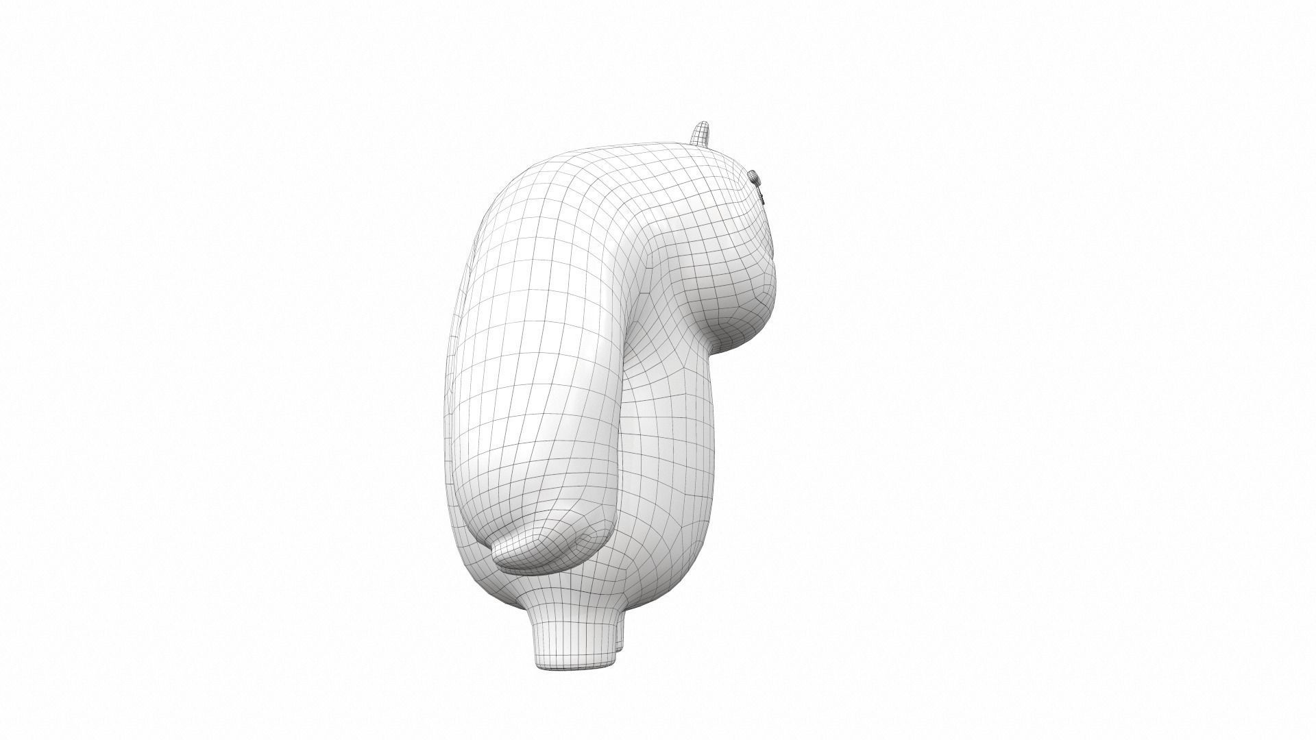 Plush toy bear 5 3D model_7