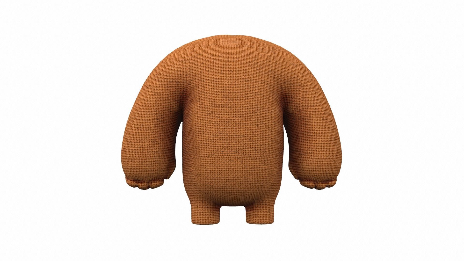 Plush toy bear 5 3D model_3