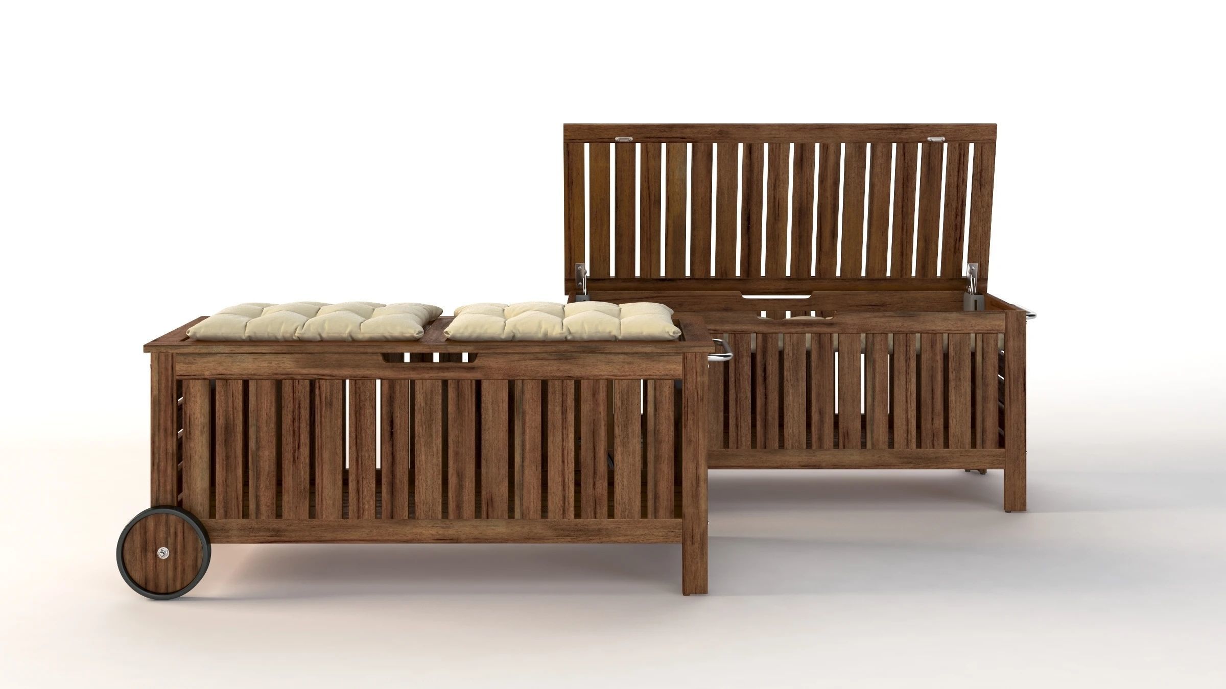 IKEA Applaro Bench with Storage Bag 3D model_6