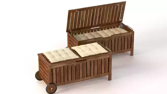 IKEA Applaro Bench with Storage Bag 3D model
