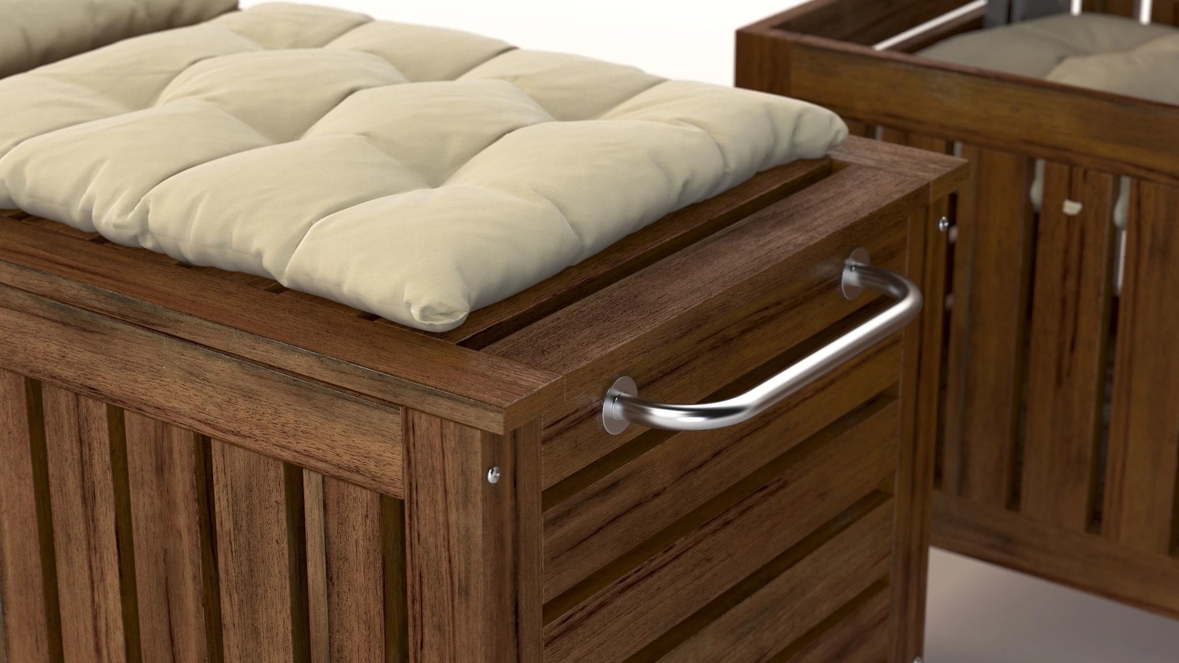 IKEA Applaro Bench with Storage Bag 3D model_11