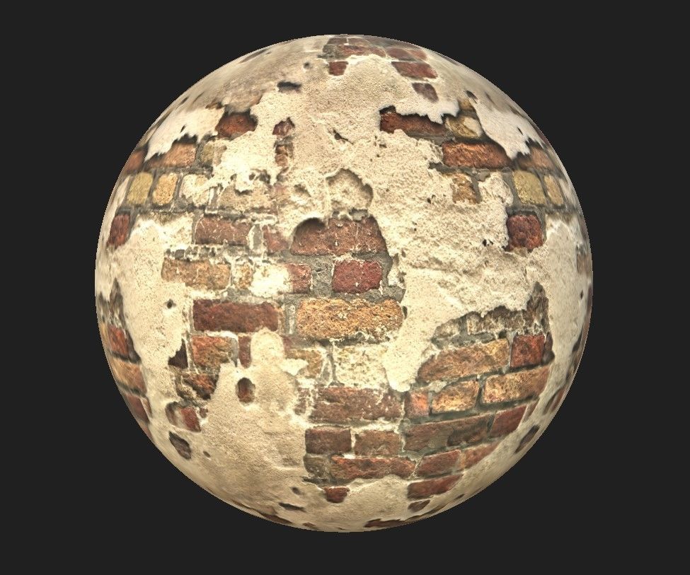 Brick Material Pack Low-poly 3D model_19