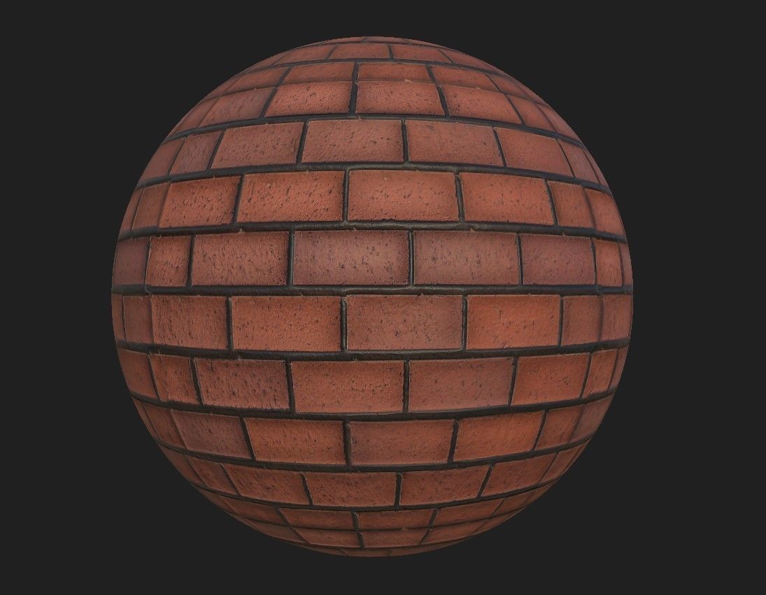 Brick Material Pack Low-poly 3D model_25