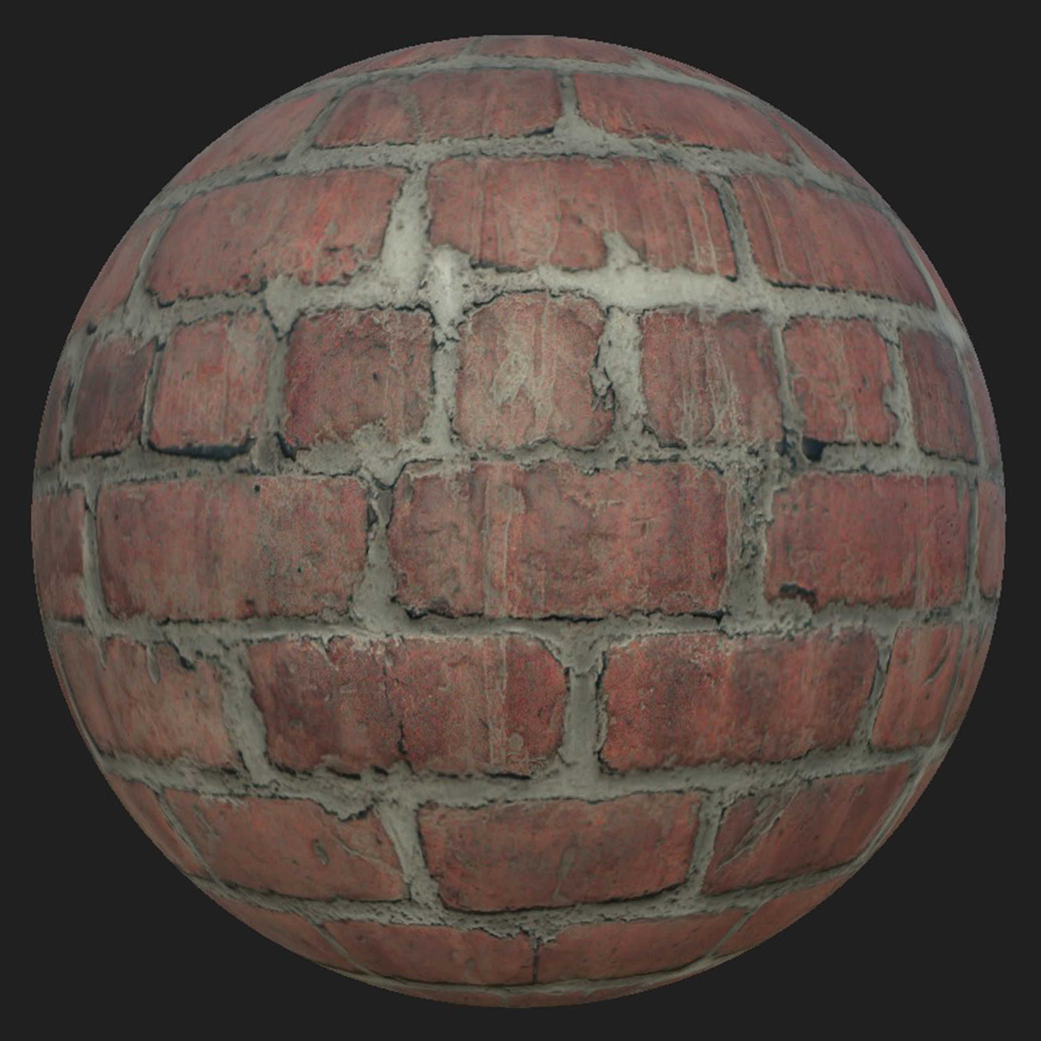Brick Material Pack Low-poly 3D model_1
